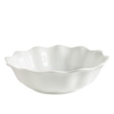 White Ruffle Serve Bowl