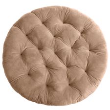 Plush Khaki Papasan Cushion