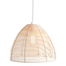 Honey Brown Cane Pendant Light