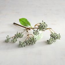 Flocked Faux Seeding Berry Succulent Stem