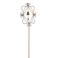 Rectangular Iron Garden Stake with Bell