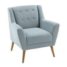 Mid-Mod Blue Armchair 