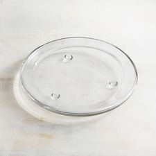 Clear Glass Pillar Candle Plate