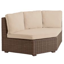 Echo Beach Latte Wedge Corner Chair