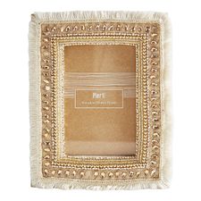 Beaded Fringe Glam 4x6 Picture Frame