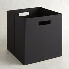 Black Fabric Bin