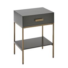Katy Black & Gold Nightstand 