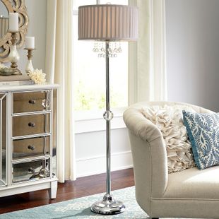 Ivory Elegant Dangles Floor Lamp