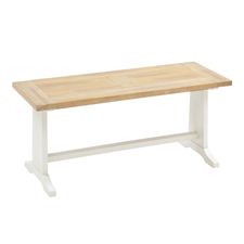 Heritage Rain White & Natural Dining Bench 