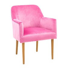 Markus Pink Velvet Armchair