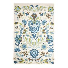 Mory White & Blue 8'x10' Rug