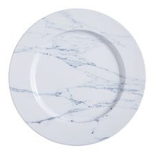 Marble Print Metal Charger Plate