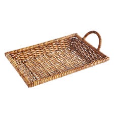 Rattan Platter with Handles