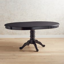 Ronan Extension Rubbed Black Dining Table