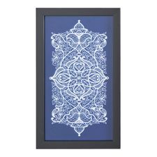 Elegant Blue Motif Wall Art
