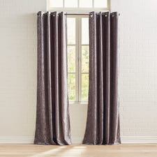 Chenille Lilac Grommet Curtain