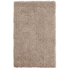 Curly Taupe Shag Rug