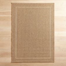 Dobby Flatweave Tan Rug