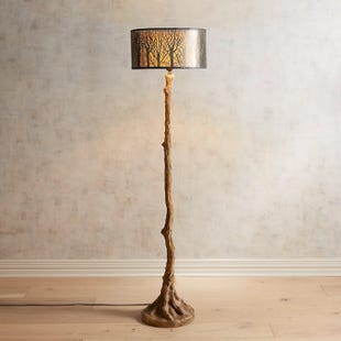 Etched Birches Floor Lamp