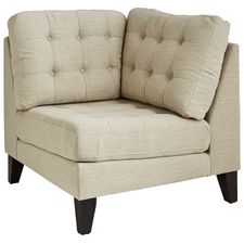 Nyle Stone Gray Corner Chair