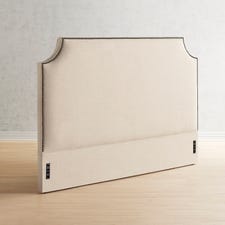 Leslie II Upholstered Natural Queen Headboard