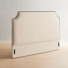 Leslie II Upholstered Natural Headboard