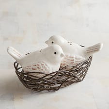Bird Nest Salt & Pepper Shaker Set