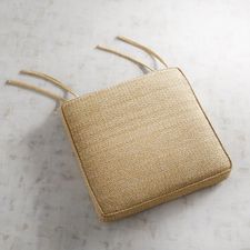 Square Dining Cushion in Carmela Natural