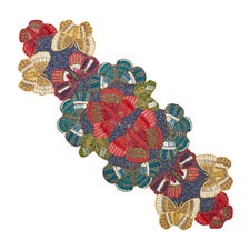35" Butterflies Beaded Table Runner