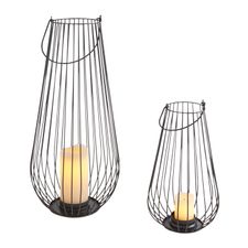 Black Wire Lanterns