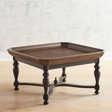 Amelia Cafe Brown & Black Square Coffee Table