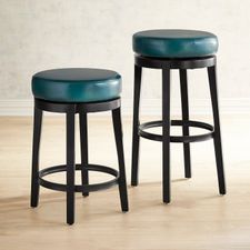 Stratmoor Teal Swivel Counter & Bar Stool