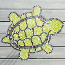 Turtle Mosaic Accent Table