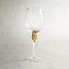 Gold Jewel Goblet Red Wine Glass