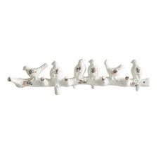 Iron Birds On A Branch Wall Hooks