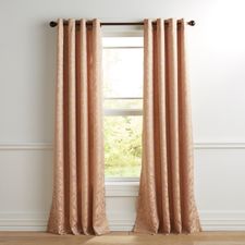 Metallic Jacquard Blush Curtain