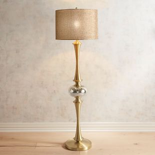 Lila Metal & Glass Floor Lamp