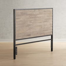 Pierce Stone Gray Wash Queen Headboard