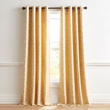 Shibori Jacquard Gold Curtain
