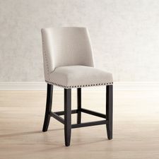 Corinne Linen Counter Stool
