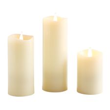 3-D Flame LED Pillar Candles