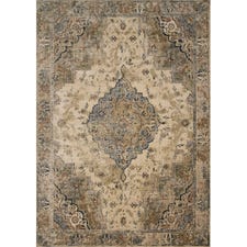 Magnolia Home Evie Sand & Sage Medallion Rug