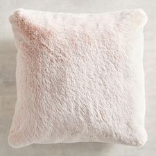 Faux Fur Lynx Blush Pillow 