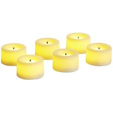 Deco Wick™ Ivory LED Tealight Candle Set of 6