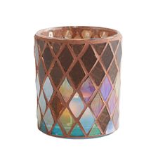 Blue Mosaic Tealight Candle Holder
