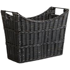 Collin Mocha Wicker Magazine Basket