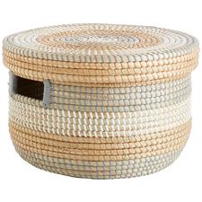 Isla Natural Seagrass Lidded Basket