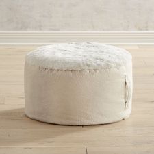 Fuzzy Sand Mellow Out Ottoman 