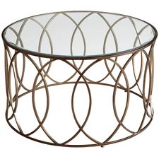 Elana Bronze Iron Round Coffee Table