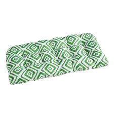 Standard Contour Settee Cushion in Ikat Kiwi